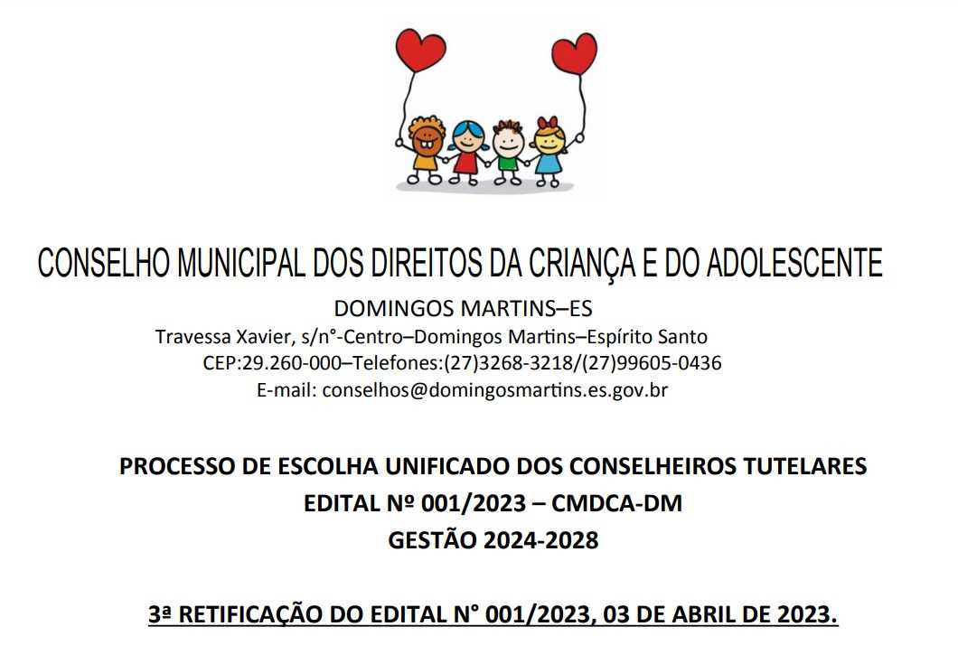 Prefeitura Municipal de Domingos Martins Eleição de Comissão do